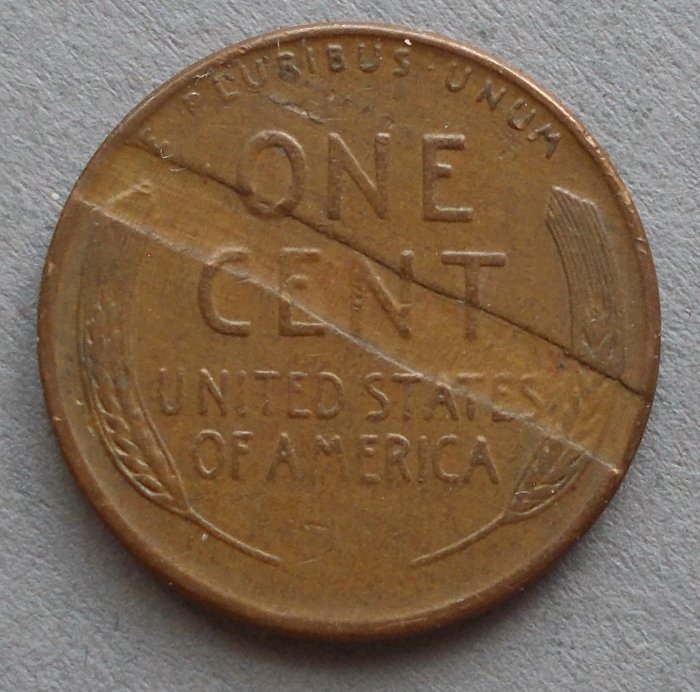 1956-D-Cent-With-Reverse-Planchet-Delamination
